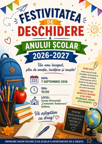 descjidere an scolar